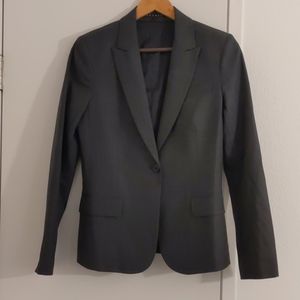 Theory size 8 gray blazer peak lapel blazer